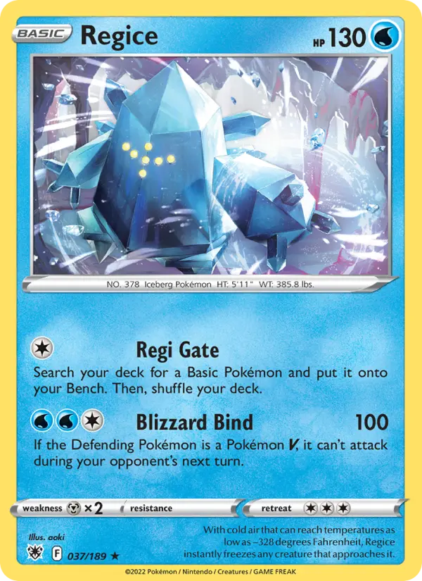 Regice 037 – Non-holo