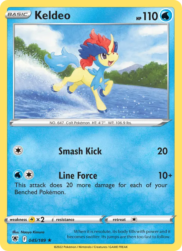 Keldeo 045 – Reverse Holo
