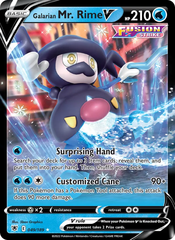 Galarian Mr. Rime V 049 – Holo