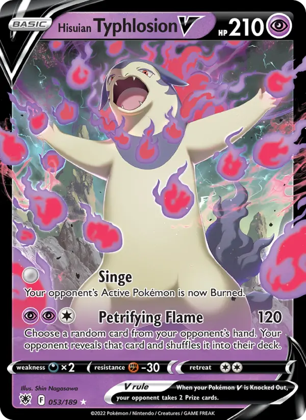 Hisuian Typhlosion V 053 – Holo