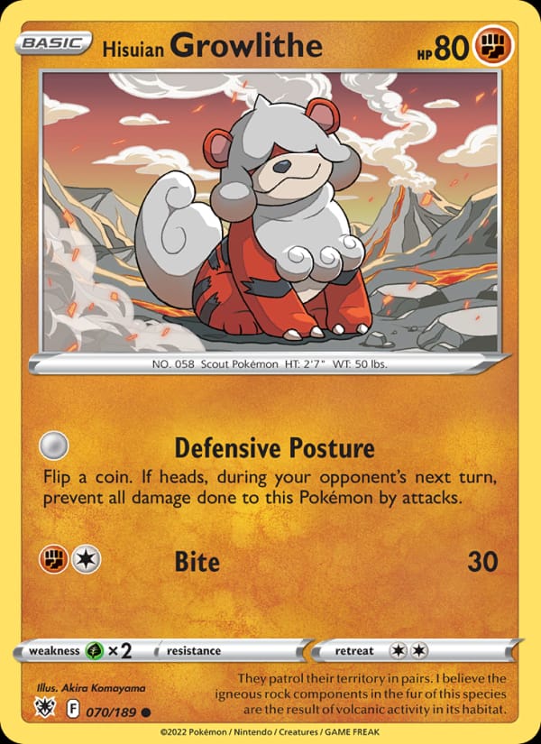Hisuian Growlithe 070/189