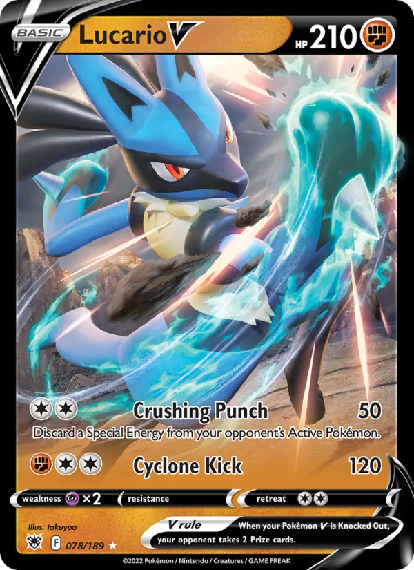 Lucario V 078 – Holo