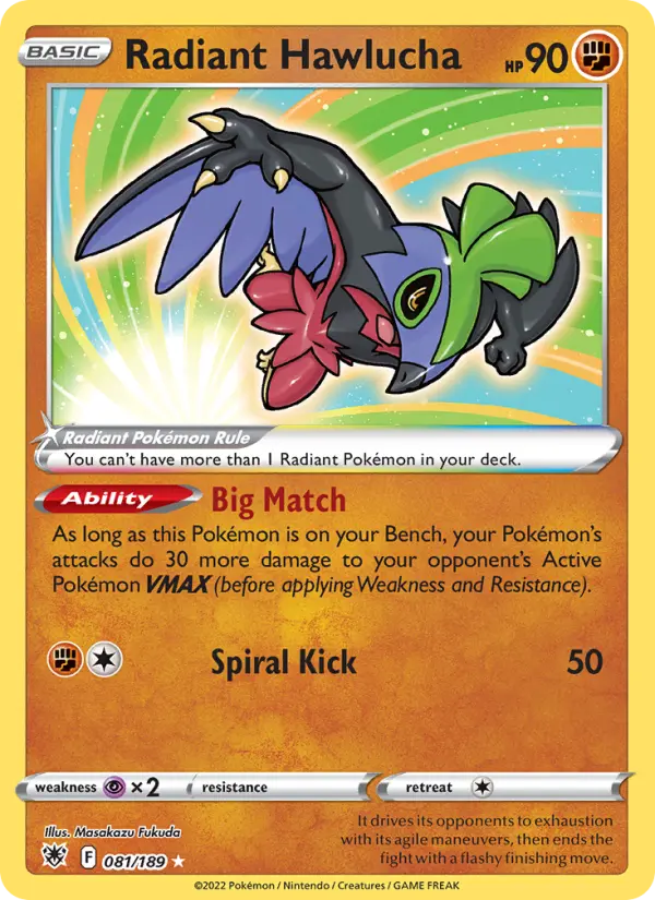 Radiant Hawlucha 081 – Holo