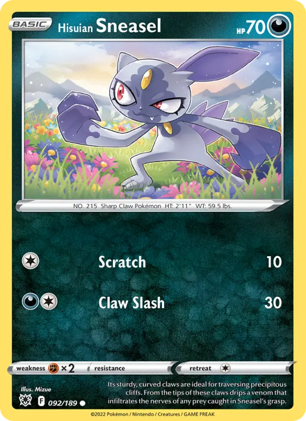 Hisuian Sneasel 092 – Non-holo