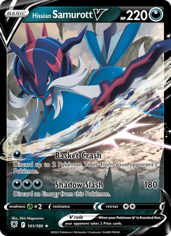 Hisuian Samurott V 101 – Holo