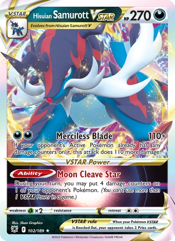 Hisuian Samurott VSTAR 102 – Holo