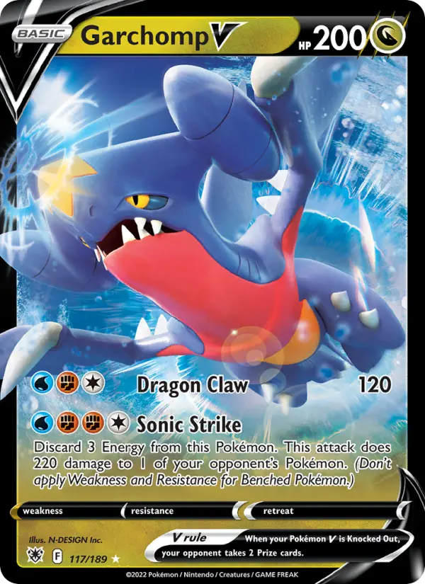 Garchomp V 117 – Holo