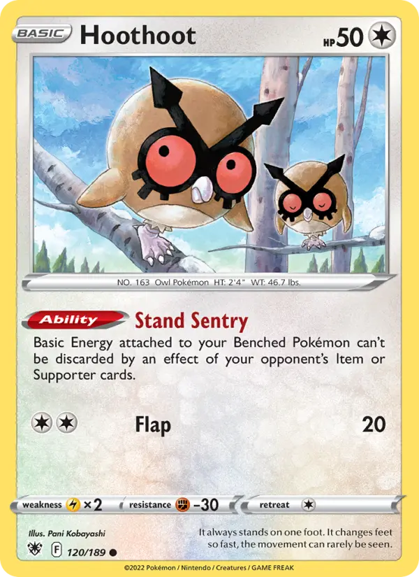 Hoothoot 120 – Non-holo