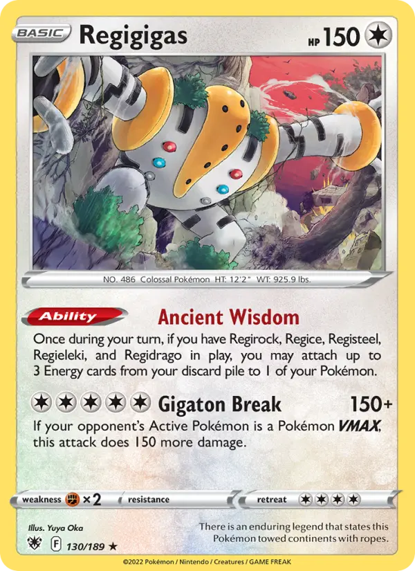 Regigigas 130 – Reverse Holo