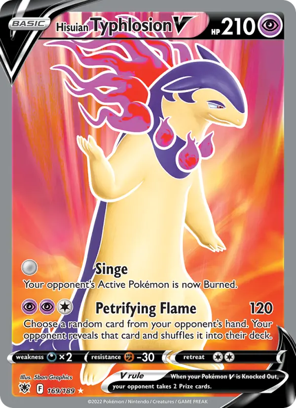Hisuian Typhlosion V 169 – Holo