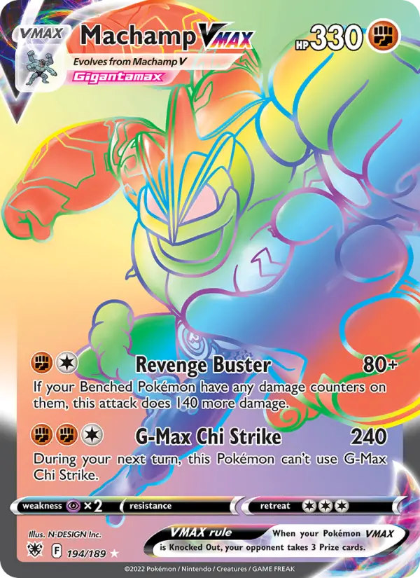Machamp VMAX 194 – Holo