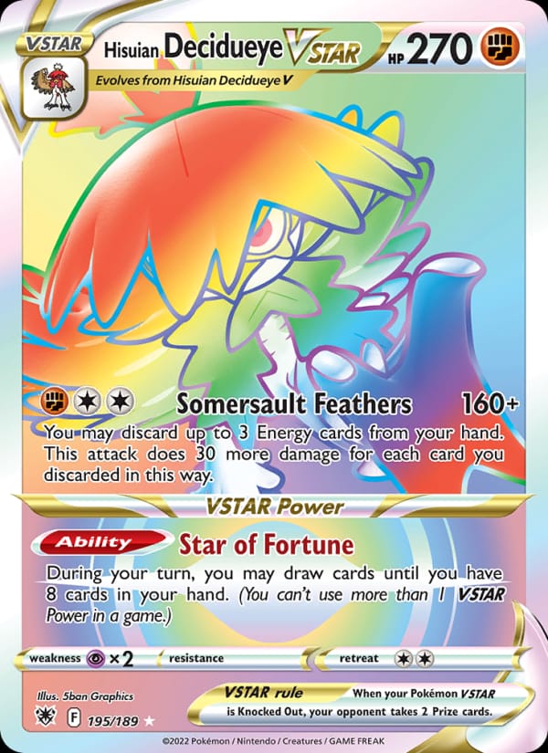 Hisuian Decidueye VSTAR 195/189
