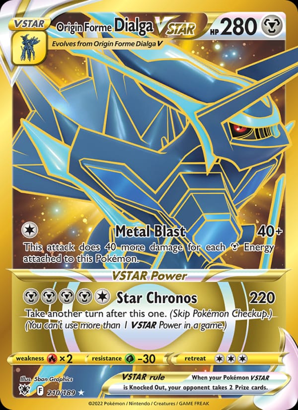 Origin Forme Dialga VSTAR 210/189