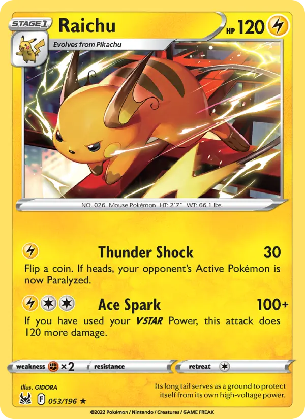 Raichu 053 – Non-holo