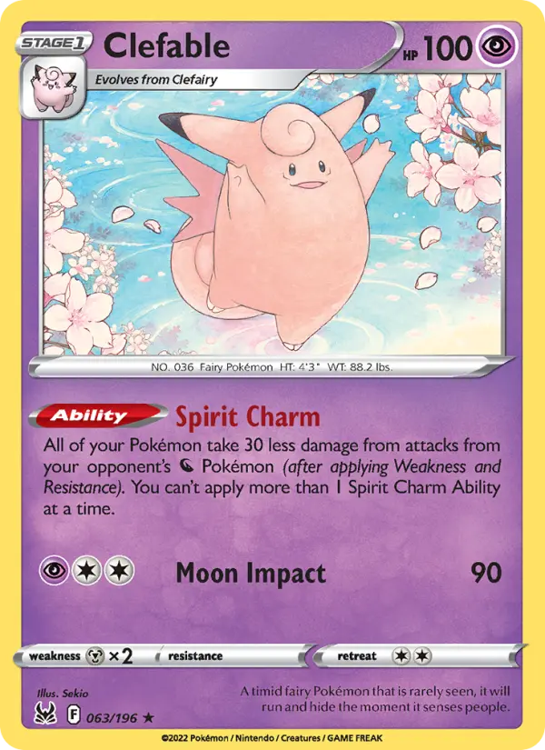 Clefable 063 – Non-holo