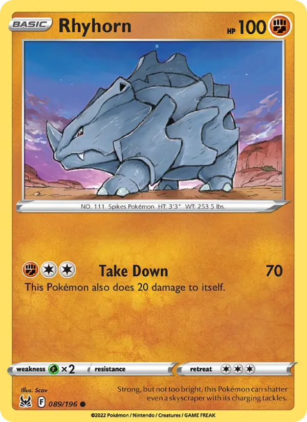 Rhyhorn 089 – Non-holo
