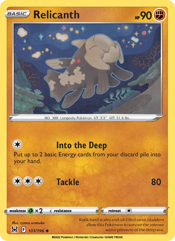 Relicanth 101 – Non-holo
