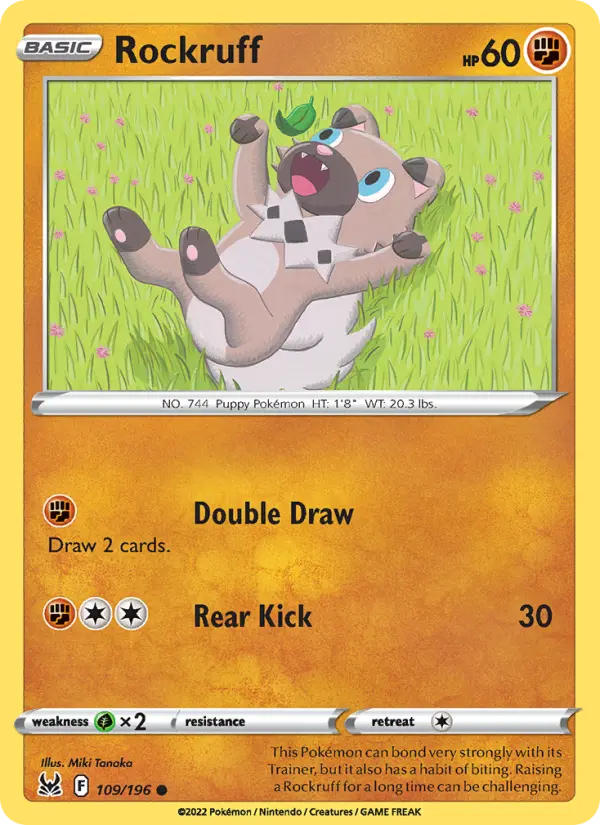 Rockruff 109 – Non-holo