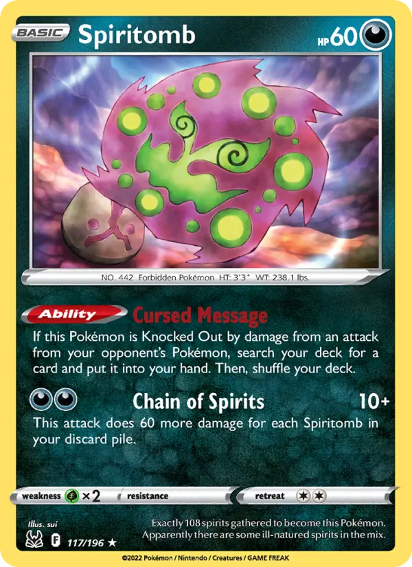 Spiritomb 117 – Non-holo