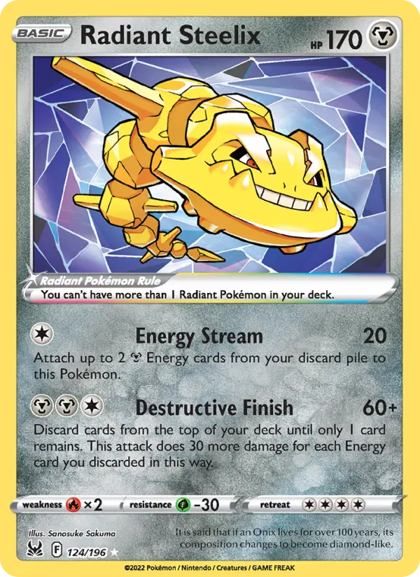 Radiant Steelix 124 – Holo