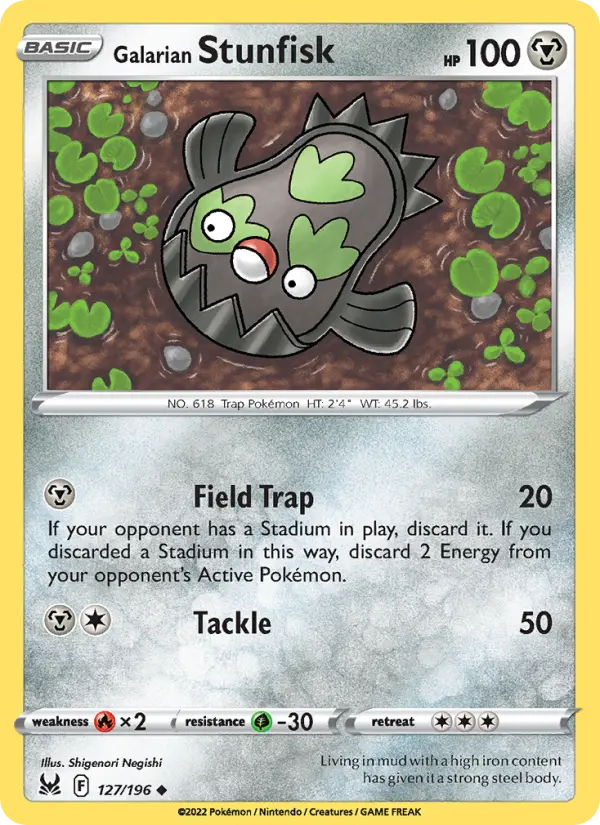Galarian Stunfisk 127 – Non-holo