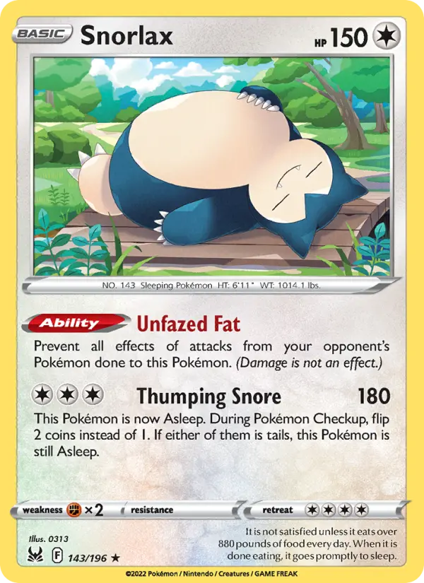 Snorlax 143 – Holo