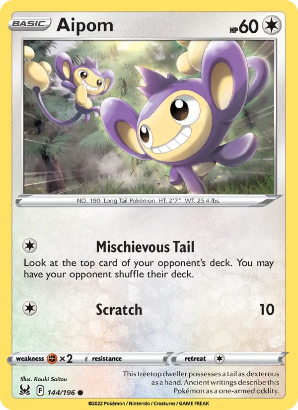 Aipom 144 – Non-holo