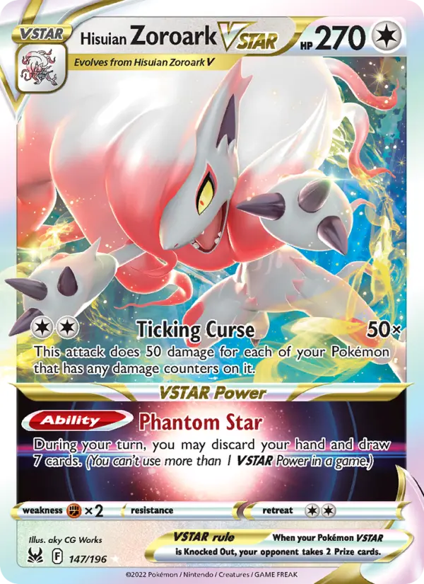 Hisuian Zoroark VSTAR 147 – Holo