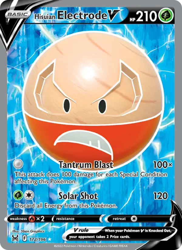 Hisuian Electrode V 172 – Holo