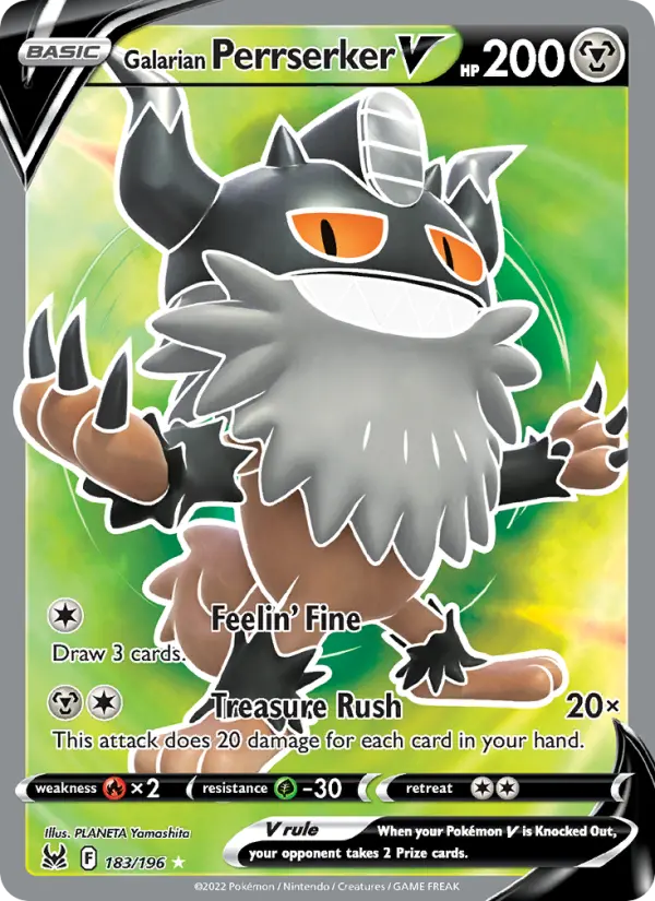 Galarian Perrserker V 183 – Holo
