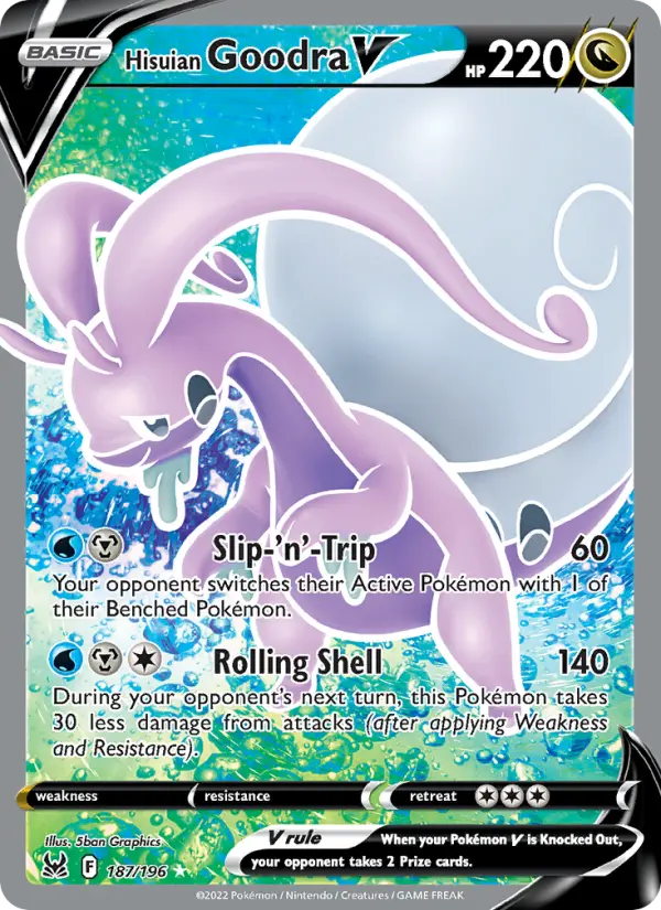 Hisuian Goodra V 187 – Holo
