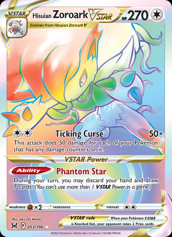 Hisuian Zoroark VSTAR 203/196