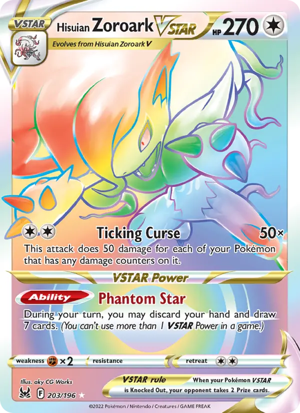 Hisuian Zoroark VSTAR 203 – Holo