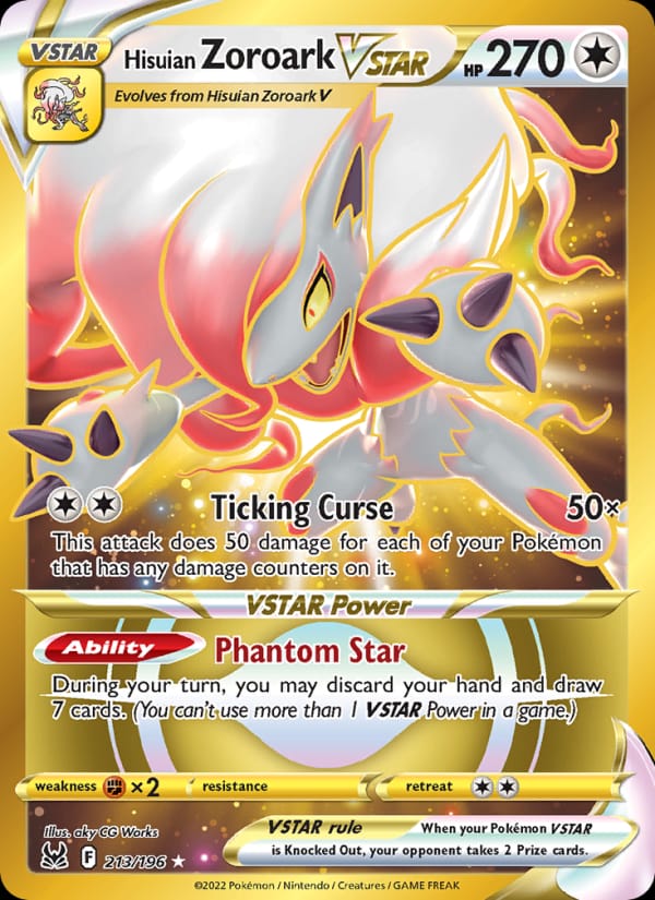 Hisuian Zoroark VSTAR 213/196