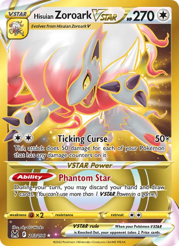 Hisuian Zoroark VSTAR 213 – Holo