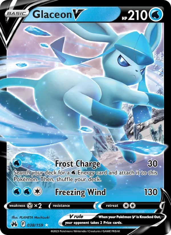 Glaceon V 038 – Holo