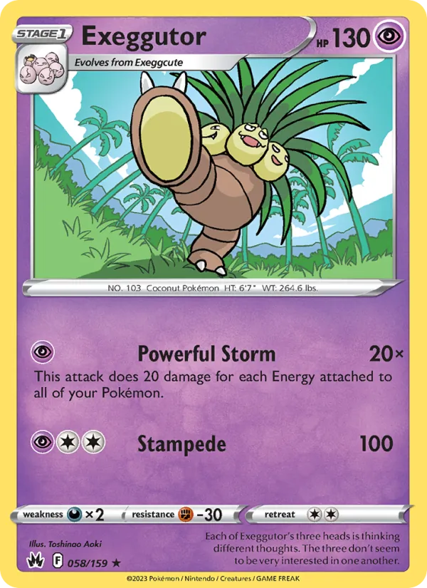 Exeggutor 058 – Non-holo