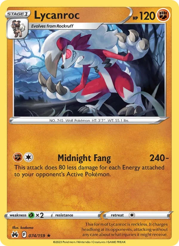 Lycanroc 074 – Non-holo