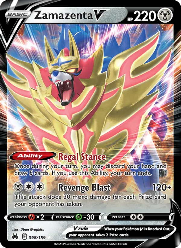 Zamazenta V 098 – Holo