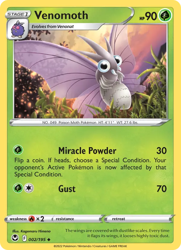 Venomoth 002 – Non-holo