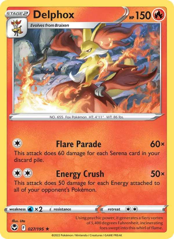 Delphox 027 – Non-holo
