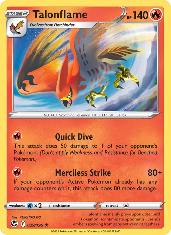 Talonflame 029 – Non-holo