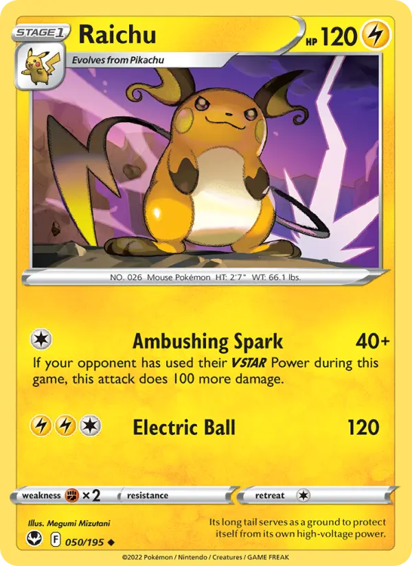 Raichu 050 – Non-holo