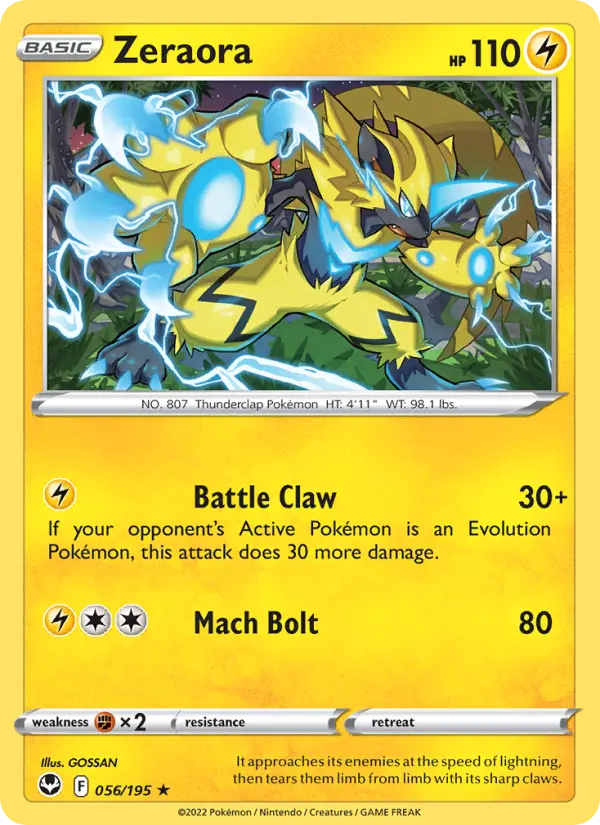 Zeraora 056 – Non-holo
