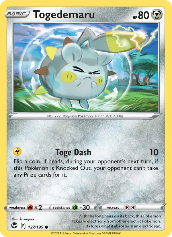 Togedemaru 127 – Non-holo