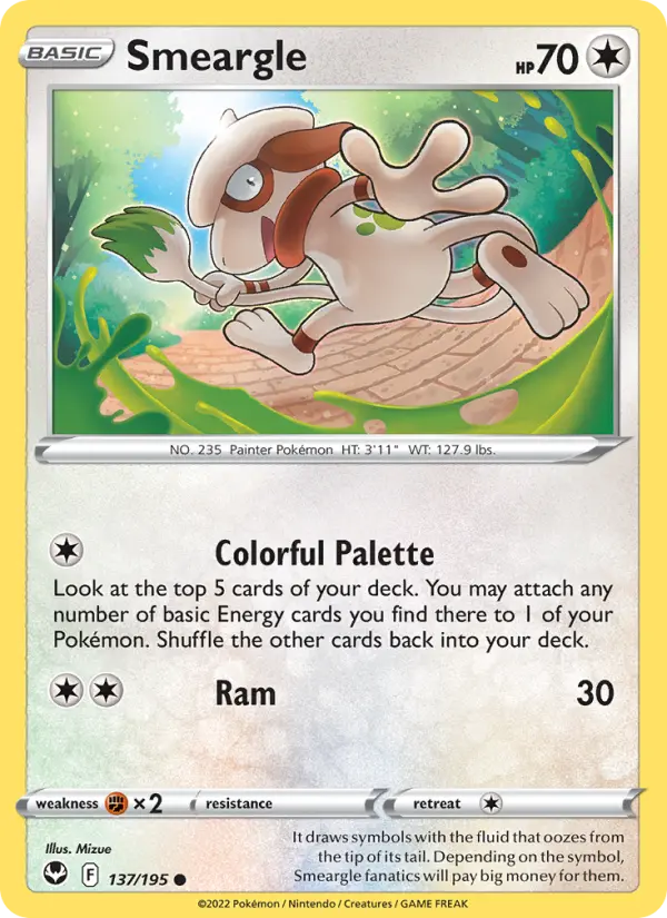 Smeargle 137 – Non-holo
