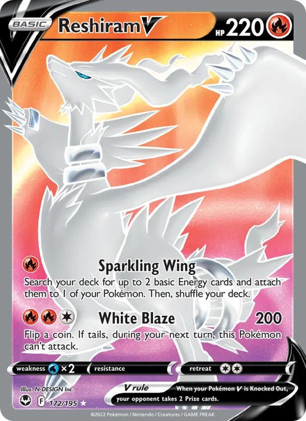 Reshiram V 172 – Holo