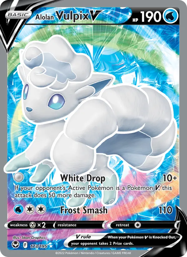 Alolan Vulpix V 173 – Holo