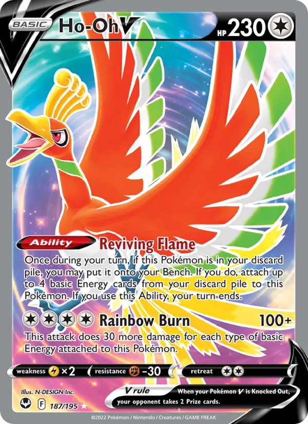 Ho-Oh V 187 – Holo