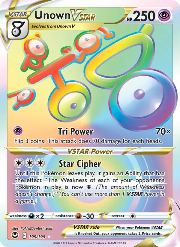 Unown VSTAR 199 – Holo